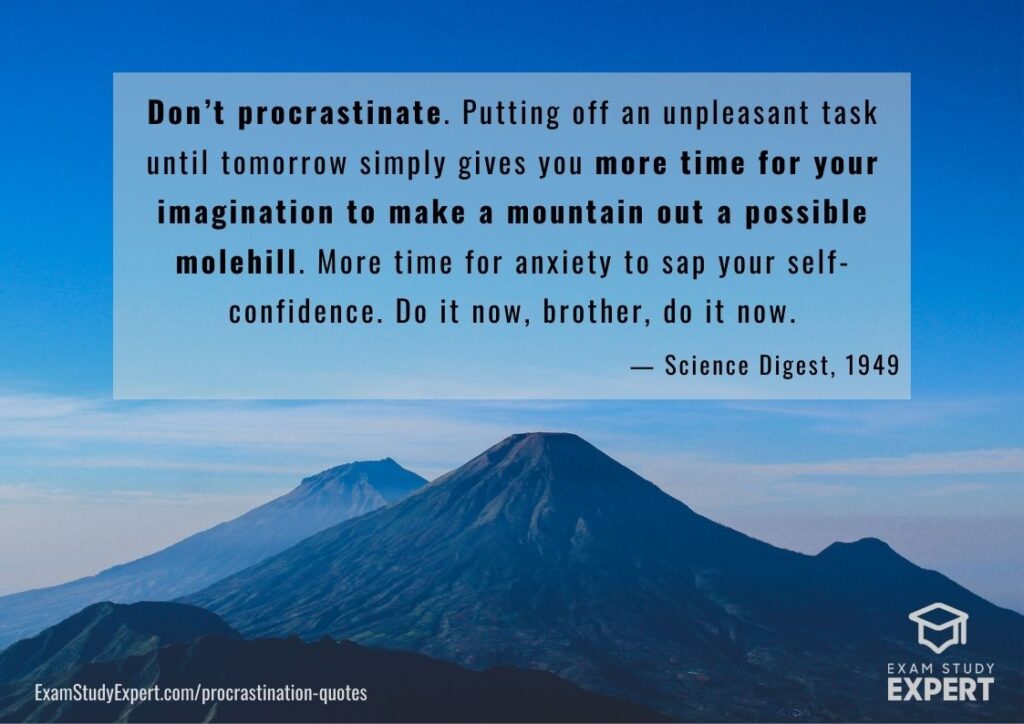stop procrastination quotes