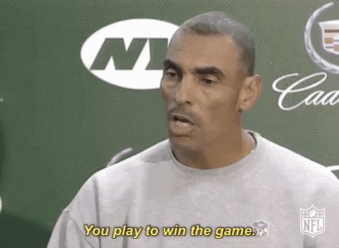 gif saying you play to win the game